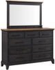 Elements International Montrose Espresso Dresser and Mirror-0