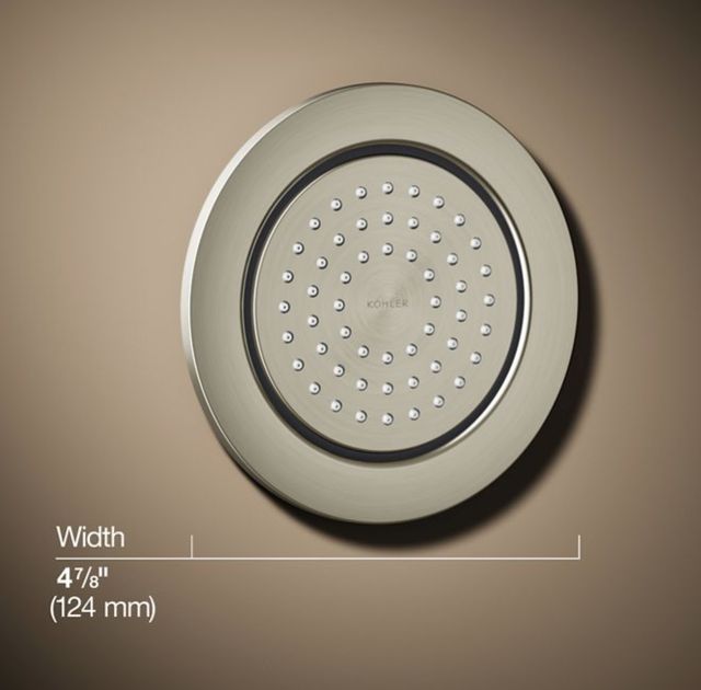 KOHLER® WaterTile® Vibrant Brushed Nickel 2.0 GPM Round 54-Nozzle Single-Function Body Spray-2
