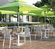 Homecrest™ Outdoor Living Customizable Florida Mesh 4-Piece Aluminum Outdoor Stackable Low Back Dining Chair Set-1