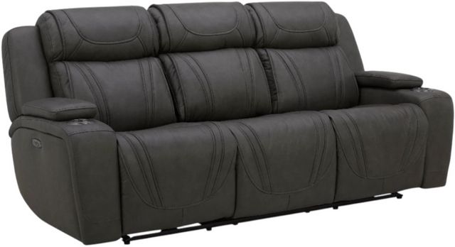 Kate Preston Home Aline Anthracite Zero Gravity Power Reclining Sofa with Power Headrest