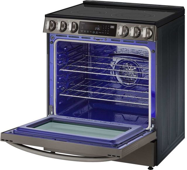 LG 30"  PrintProof™ Black Stainless Steel Slide In Electric Range-7