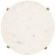 Currey & Company Micha White Accent Table with Antique Nickel Base-3