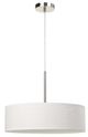 Cal® Lighting & Accessories Brushed Steel/White Dimmable Pendant-0