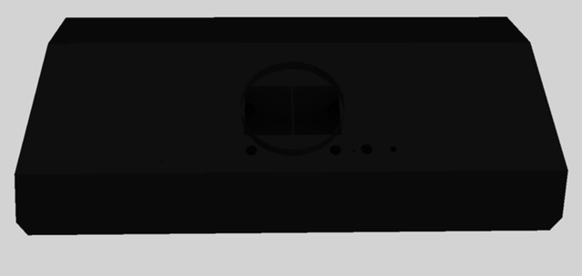 Vent-A-Hood® 48" Black Wall Mounted Liner Insert-1