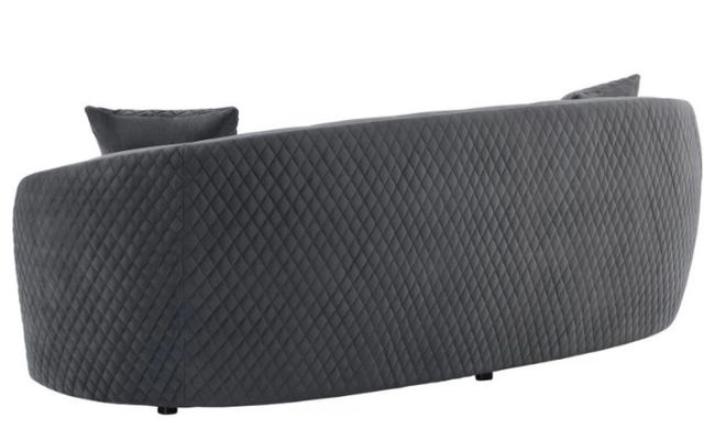Coaster® Brookside Dark Gray Velvet Upholstered Curved Sofa-2