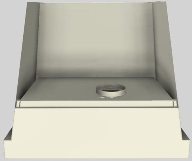 Vent-A-Hood® Designer Series 36" Biscuit Wall Mounted Range Hood-3