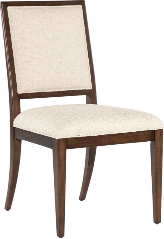 Hooker® Furniture Archives Classic Walnut/Curate Wheat Upholstered Dining Side Chair-0