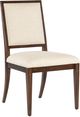 Hooker® Furniture Archives Classic Walnut/Curate Wheat Upholstered Dining Side Chair-0