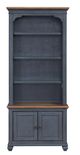 Legends Home Americana Corduroy Blue/Whiskey Bookcase Pier-2