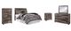 Benchcraft® Derekson 5-Piece Multi Gray Full Panel Headboard Bedroom Set-0