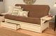 Kodiak Furniture Phoenix Marmont Mocha/Antique White Full Storage Futon with Mattress-4