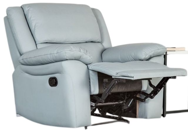 Furniture of America® Glarus Powder Blue Manual Recliner-0
