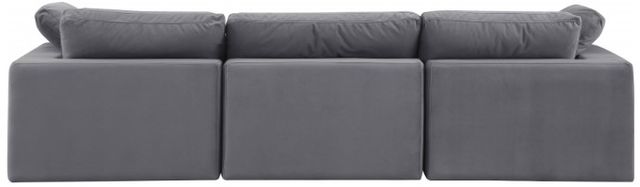 Meridian Furniture Comfy 3-Piece Gray Velvet Sofa -3