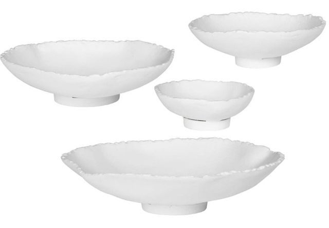 Uttermost® Lucky Coins 4-Piece White Wall Decor Set-3