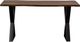 Porter International Designs Manzanita Harvest Console Table with Black Metal X Base-1