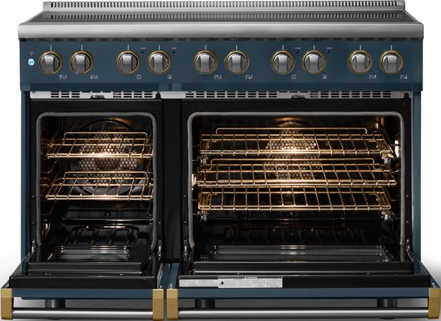 Viking® 5 Series 48" Squall Pro Style Induction Range with Brushed Brass Trim-1