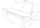 Kodiak Furniture Aspen Marmont Mocha/Reclaim Mocha Full Futon with Mattress-1