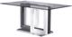 Mazin Furniture Yves Clear Glass Top Dining Table with White and Chrome Base -0