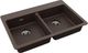 Elkay Quartz Classic® Mocha 33" x 22" x 5-1/2" Double Bowl Drop-In ADA Sink with Perfect Drain®-0
