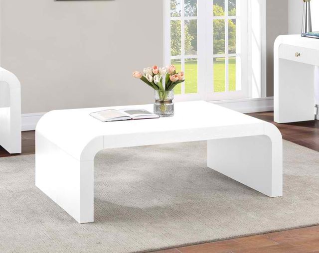 Meridian Furniture Artisto White Coffee Table-3