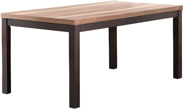 Winners Only® Venice Walnut Top Dining Table with Espresso Base-0