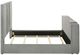 Coaster® Tara Gray Queen Upholstered Sleigh Bed-4