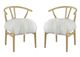 A & B Home 2-Piece Natural Dining Chair Set-0