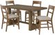 Signature Design by Ashley® Cabalynn 5-Piece Light Brown/Oatmeal Counter Height Dining Set-0