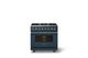 Viking® 5 Series 36" Squall Pro Style Dual Fuel (NG) Range with Polished Chrome Trim-3