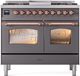 Ilve® Nostalgie II Series 40" Graphite Matte Pro Style Dual Fuel Range-0