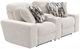 Catnapper Darby Burlap/Cotton Power Reclining Console Loveseat with Adjustable Headrest-0