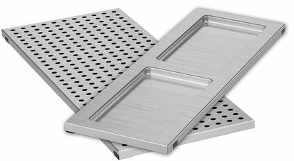 Sharp® Magnetic Stainless Steel Cooling Rack & Spoon Rest Accessory Kit-1