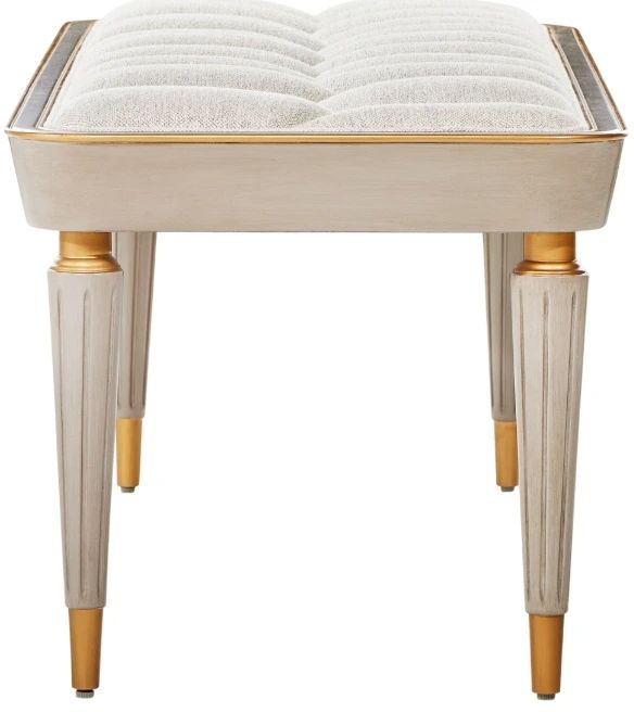 Michael Amini® St. Charles Dove Gray Accent Bench-2