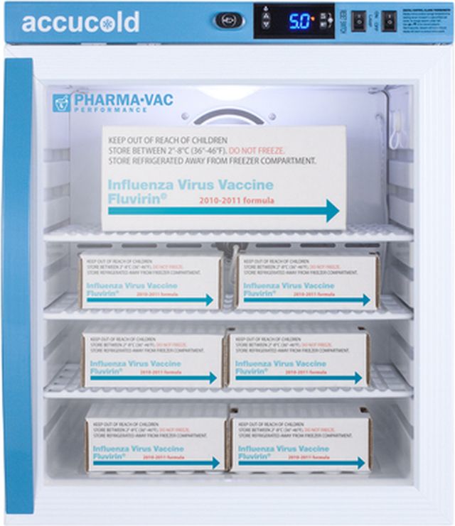 Accucold® 18" 1 Cu. Ft. White Compact Vaccine Refrigerator-3
