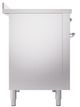 Ilve® Nostalgie II Noblesse 48'' Stainless Steel Pro Style Induction Range with Chrome Trim-2