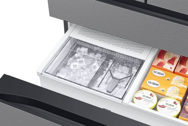 Samsung Bespoke 28.8 Cu. Ft. Pre-Built Stainless Steel Panel French Door Refrigerator -7