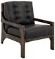 International Furniture Direct Balam Black Arm Chair-0
