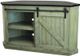 American Heartland Manufacturing Rustic Two-Tone Quaint Corner TV Cart-3