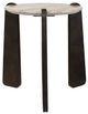Uttermost® Talud Brown/Gray/White Side Table with Dark Bronze Legs-2