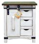 Million Dollar Rustic Green/Weathered White Nightstand-0