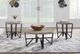 Signature Design by Ashley® Deanlee 3-Piece Grayish Brown Occasional Table with Black Base Set-3