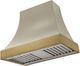AGA Cascade 36" Fawn Wall Mounted Range Hood  with Antique Brass  Trim-0