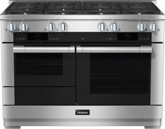 Miele 48" Natural Gas Clean Touch Steel Pro Style Dual Fuel Range