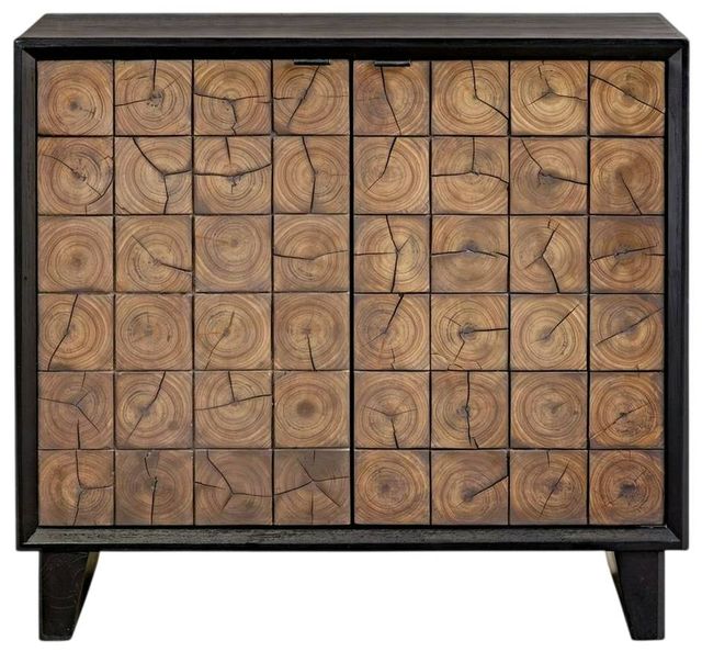 Uttermost® Muestra Black/Woodtone Cabinet-2