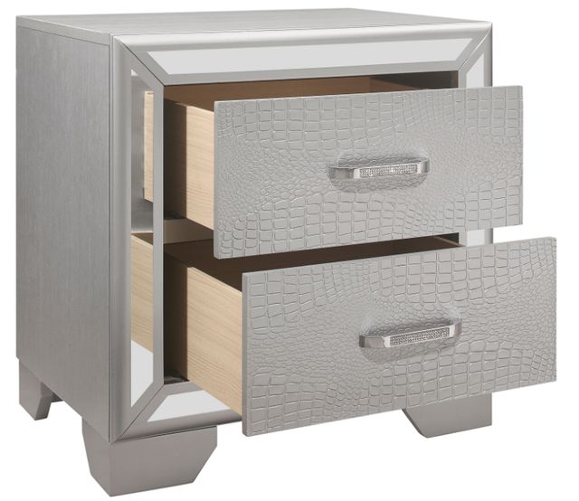 Mazin Furniture Aveline Silver Nightstand-1