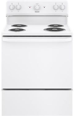 Hotpoint® 30" White Freestanding Electric Range