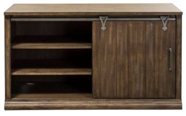 Liberty Furniture Stone Brook Rustic Saddle Executive Computer Credenza-2