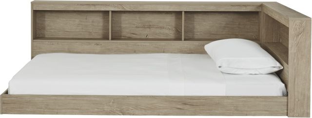 Signature Design by Ashley® Oliah Natural Twin Bookcase Storage Bed-2