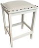 Million Dollar Rustic Beige/White Padded Stool-0