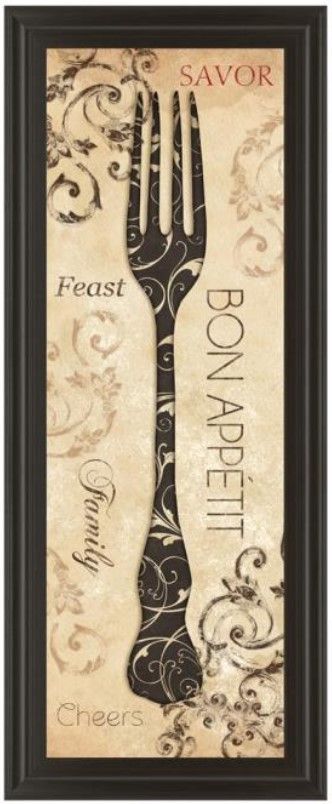Classy Living Dee Dee Bon Appetite 18" Wall Art-0